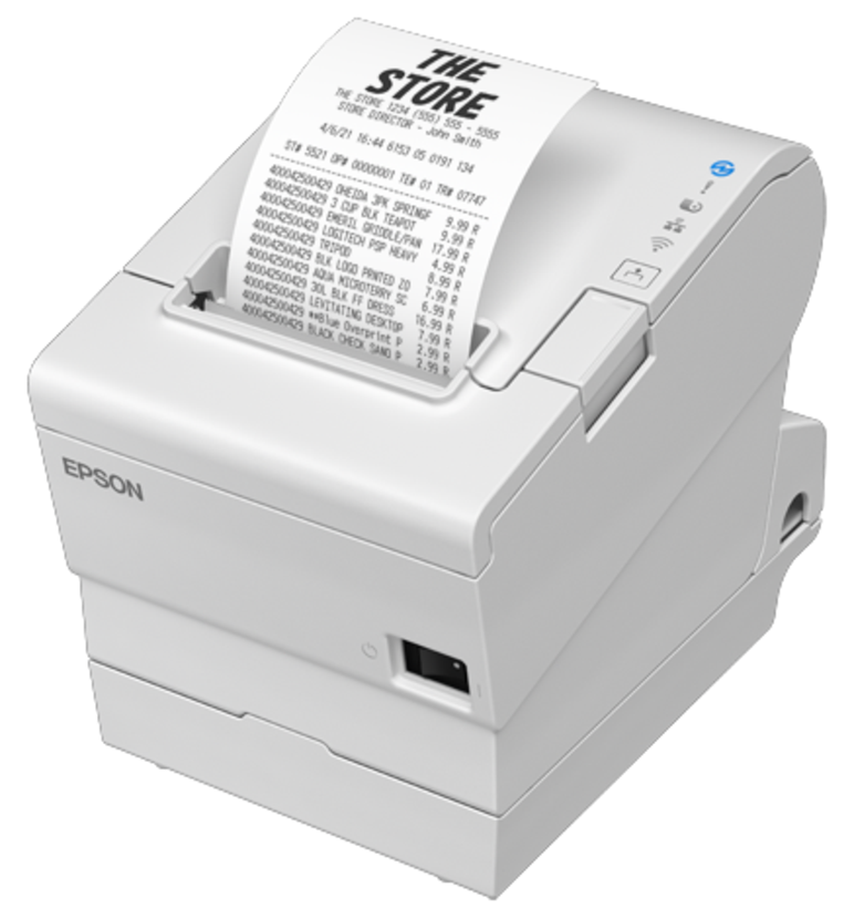 POS Epson TM-T88VII Ethernet, blanc