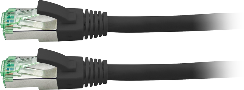 GRS Patchkabel RJ45 S/FTP Cat6a 1,5m sw