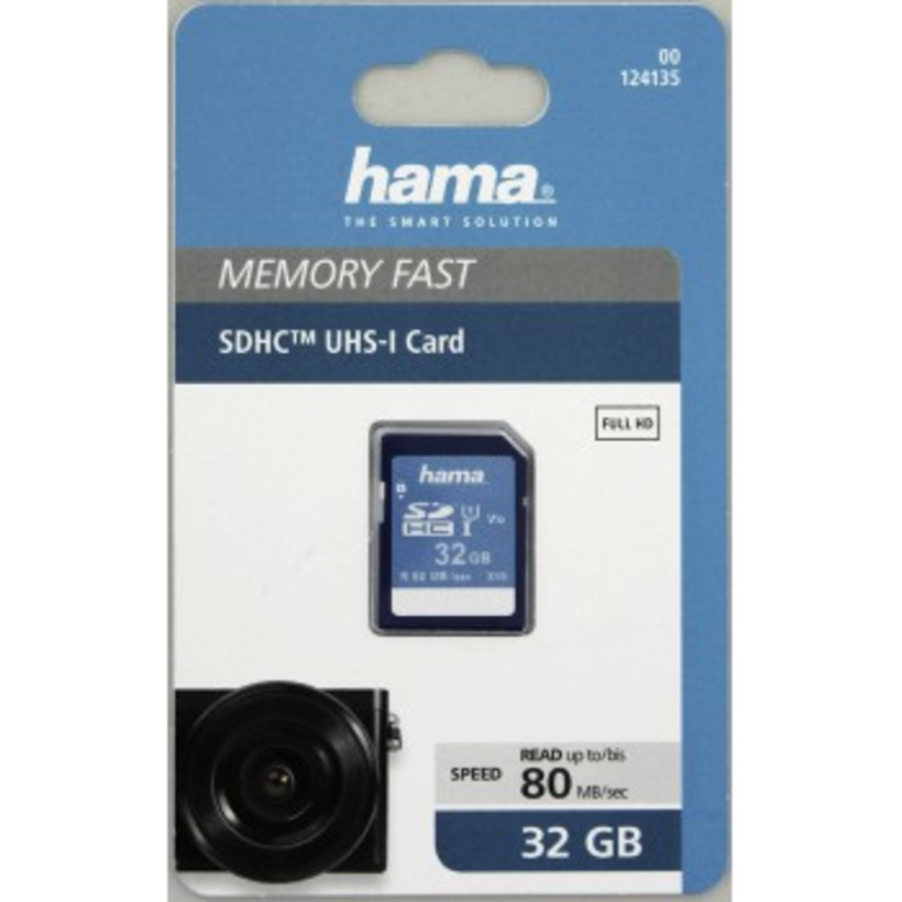 Carte SDHC 32 Go Hama Memory Fast