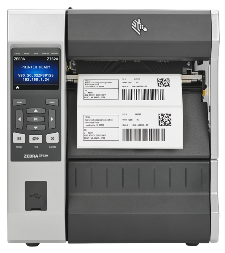 Zebra ZT620t 203dpi Bluetooth Printer