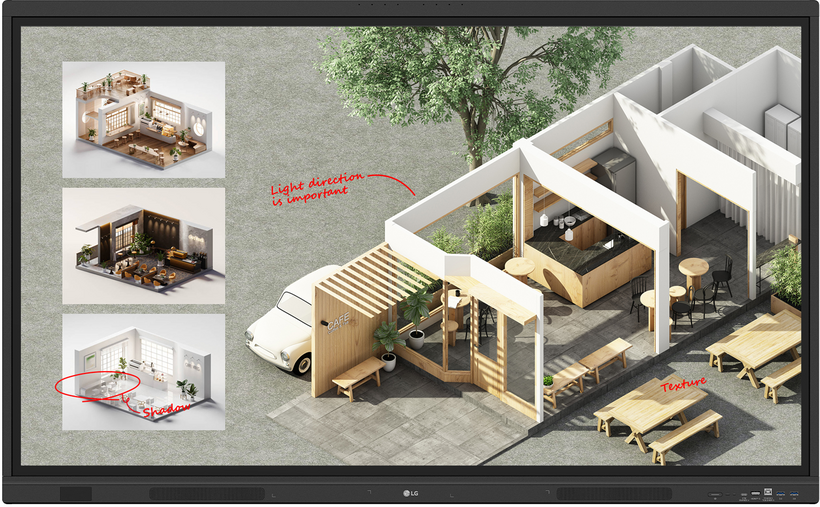 LG CreateBoard 75TR3DQ-B Touch Display