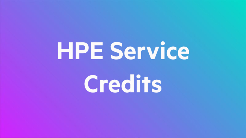 HPE Training Credits for Network SVC
