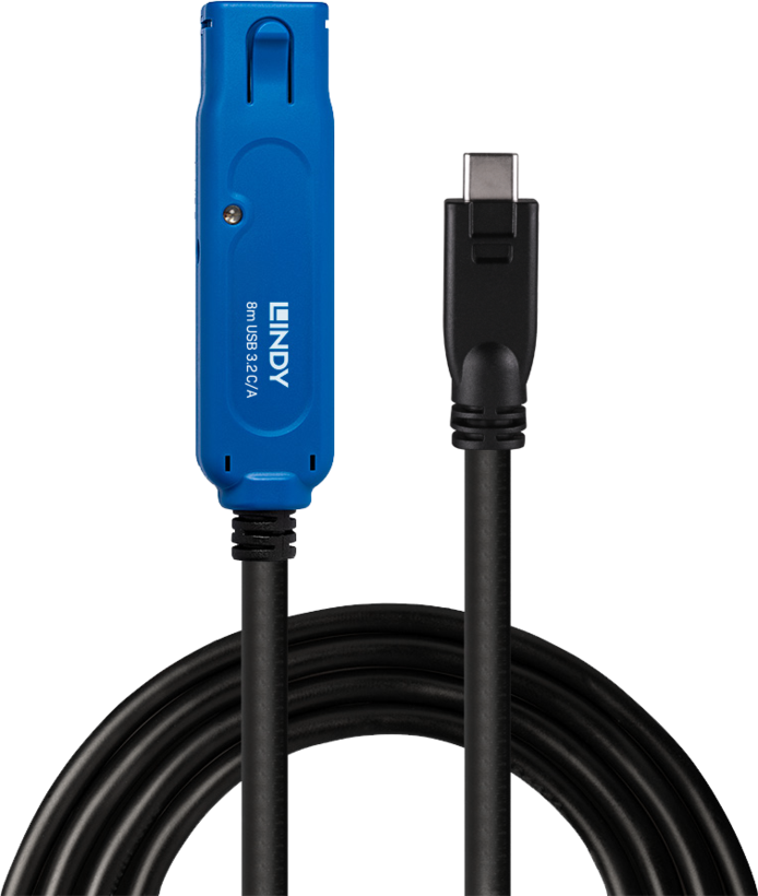 LINDY USB-C-A Active Extension Cable 8m