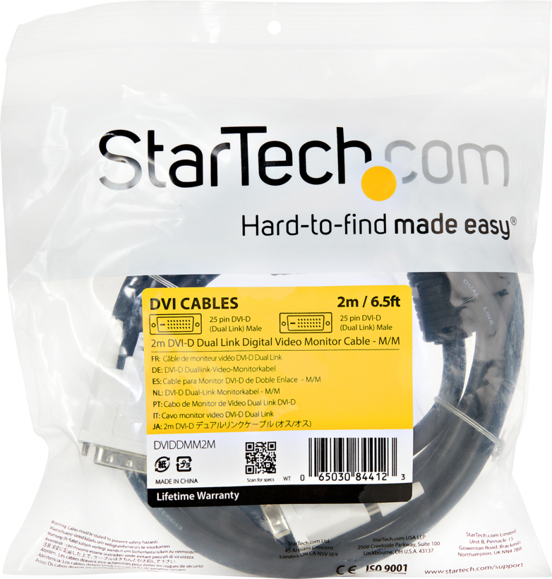StarTech DVI-D Cable Dual Link 2m