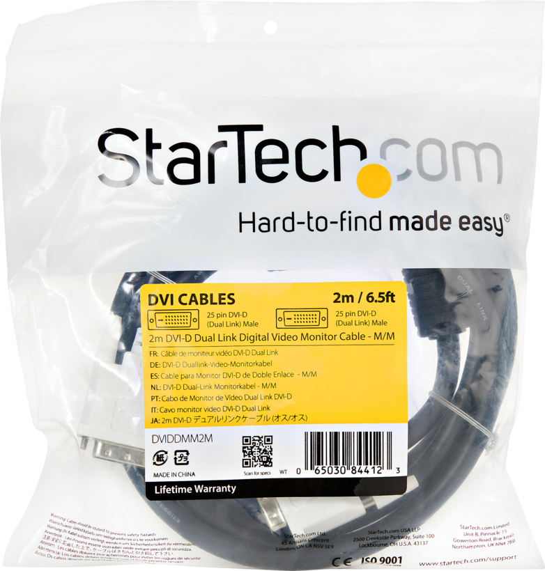 StarTech DVI-D Cable Dual Link 2m