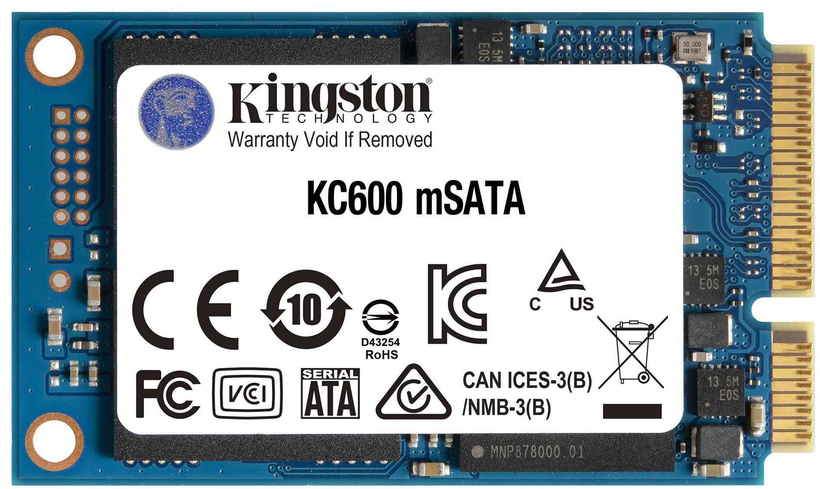 residentie Denemarken de elite Kingston KC600 mSATA SSD 256GB (SKC600MS/256G) kopen
