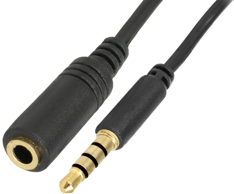 Audio Cable 3.5mm Jack/m-Jack/f 5m TRRS