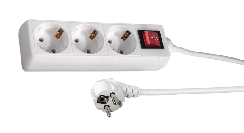 Power Strip 3-way 3m w/ Switch White