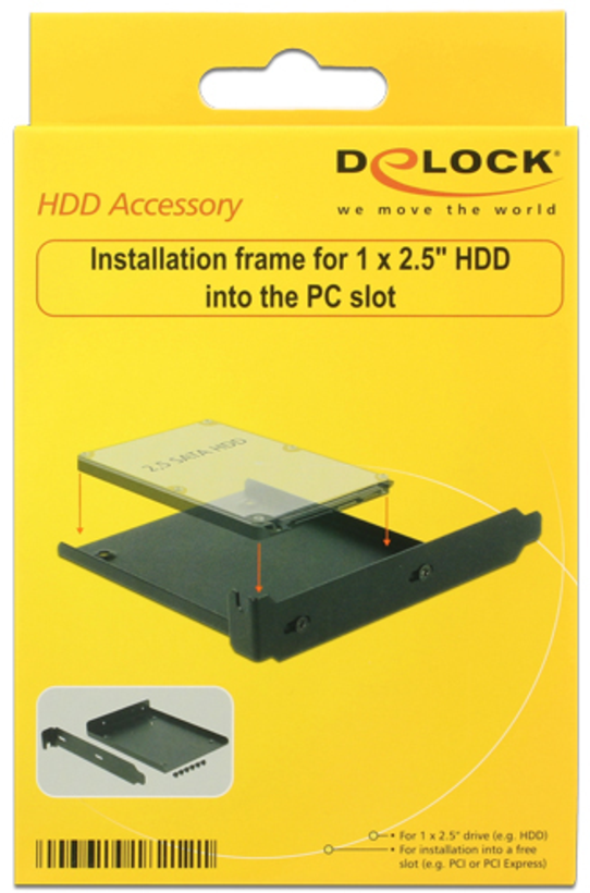 Châssis Delock emplacement PC 6,4cm/2,5"