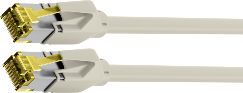 Patchkabel RJ45 S/FTP Cat6a 10 m grau