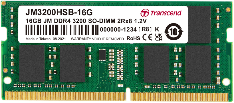 Mémoire DDR4 16 Go Transcend 3 200 MHz