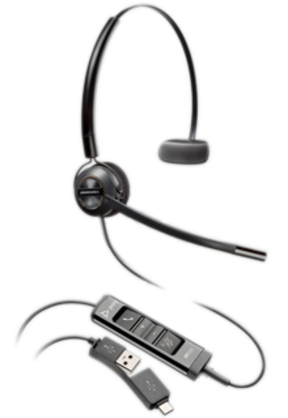 Zestaw słuch. Poly EncorePro 545 USB