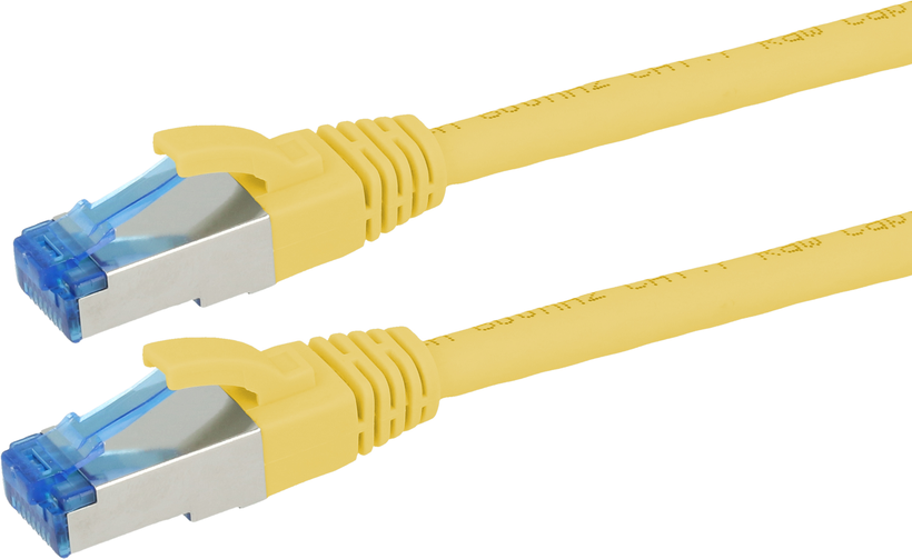 Patch Cable RJ45 S/FTP Cat6a 0.25m Yel
