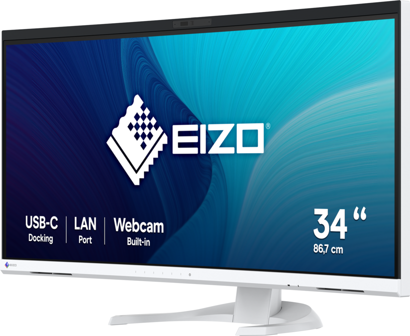 Écran incurvé EIZO EV3450XC, blanc