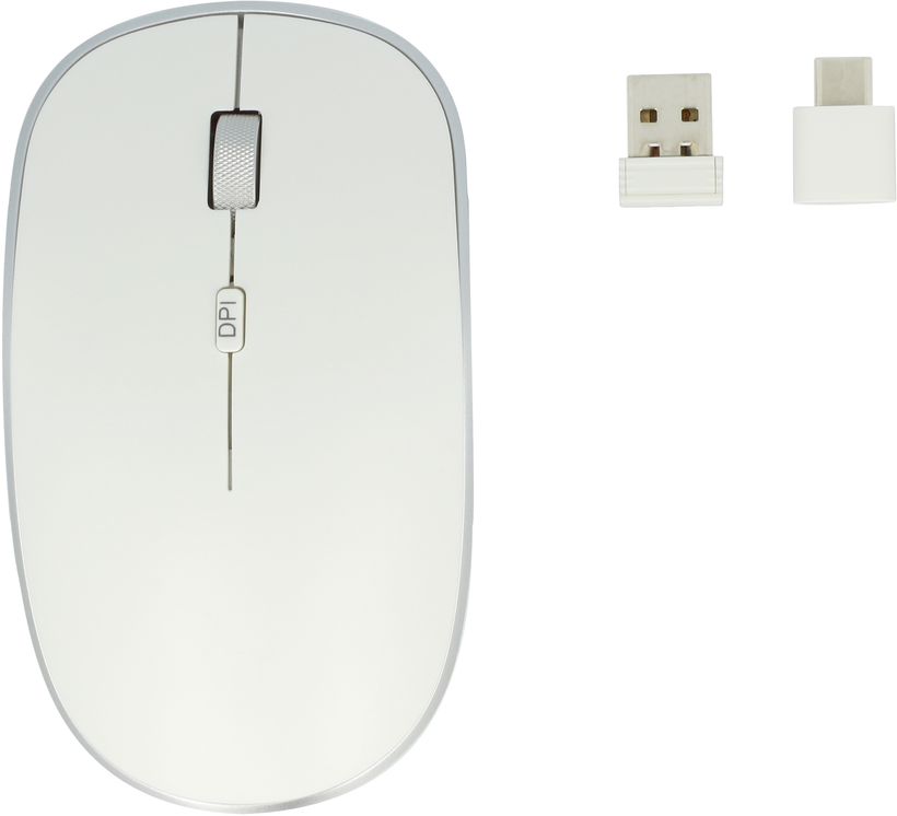 Souris sans fil ARTICONA USB A/C, blanc
