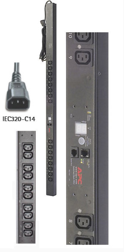 APC switched PDU 1 fáz. 10A IEC320