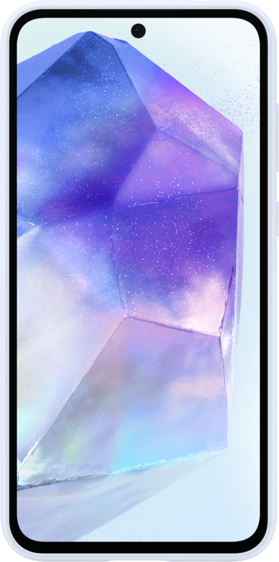 Coque silicone Samsung Galaxy A55, bleu