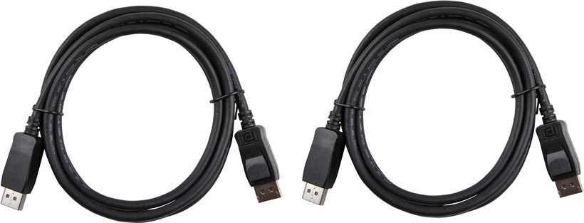 KVM switch 2xDisplayPort+USB kábelszett
