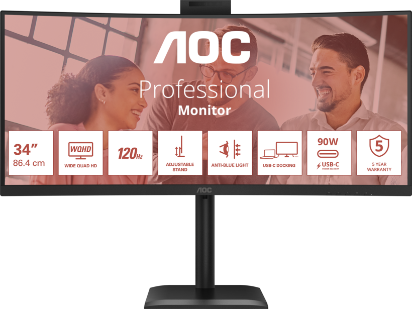 AOC CU34E4CW Curved Monitor