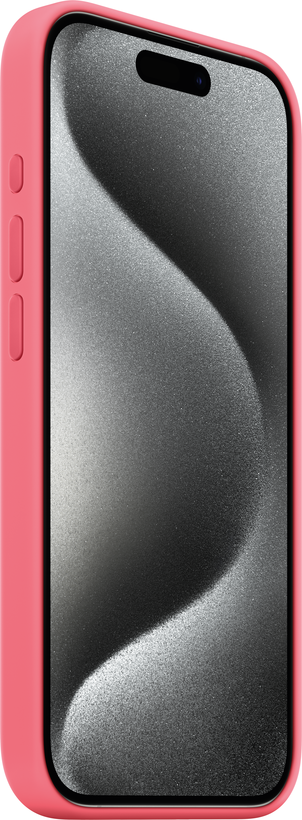 Apple Silicone Case iPhone 15 Pro Pink