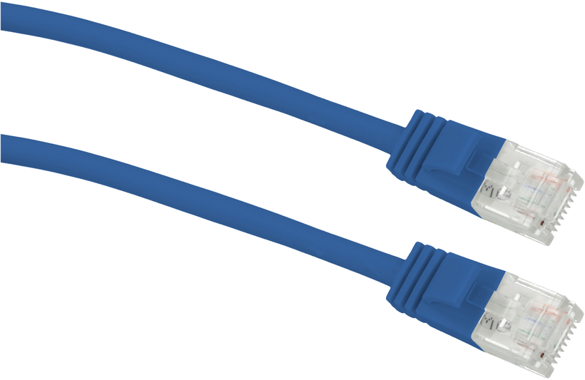 Patch Cable RJ45 U/UTP Cat6a 0.5m Blue