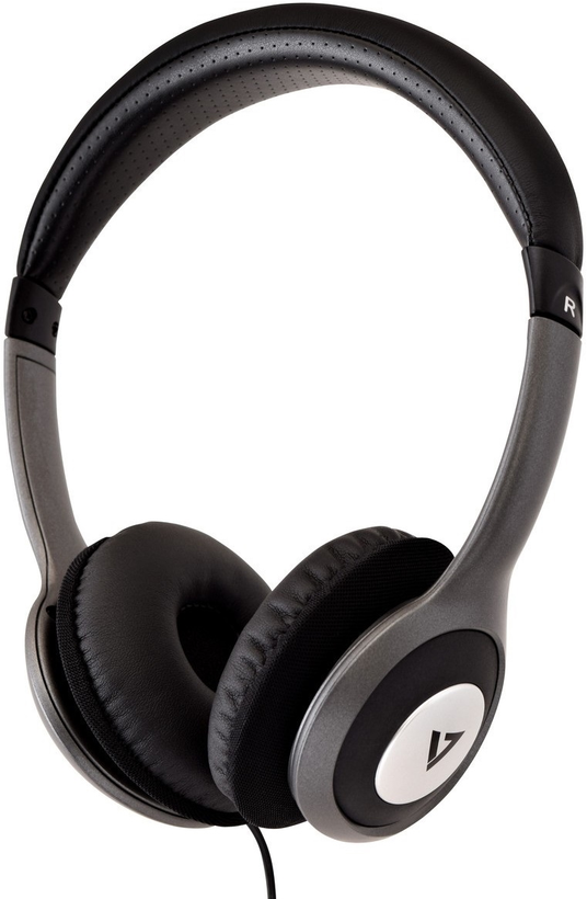V7 Deluxe Stereo Headphones Black