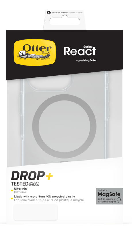 OtterBox React iPhone 16 Pro tok átlát.