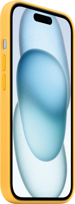Funda silicona Apple iPhone 15 amarillo