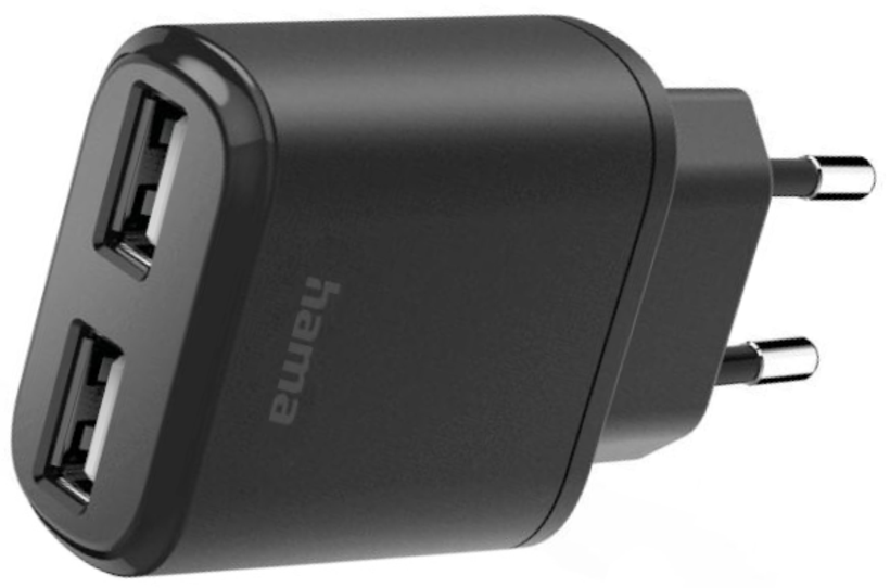 Chargeur Hama 12 W double USB-A