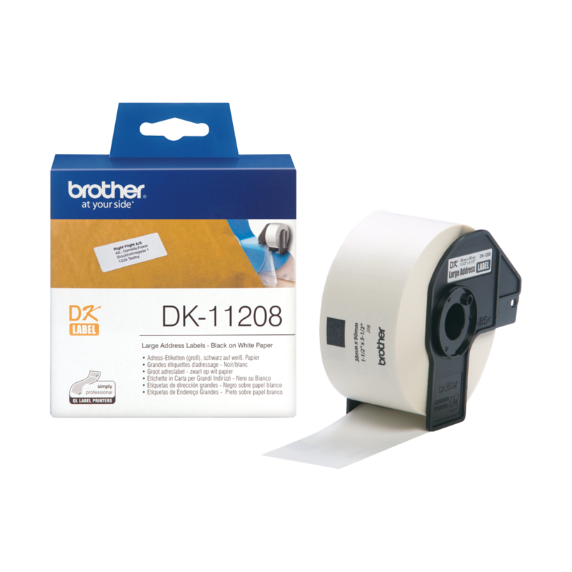 Brother 38x90mm Address Labels White