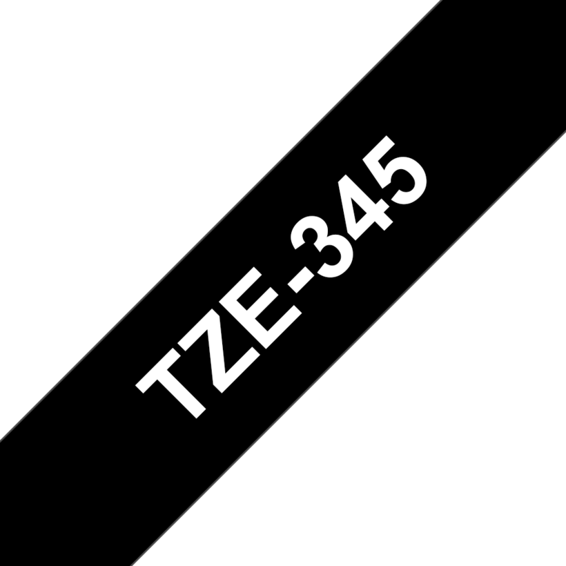 Brother TZe-345 18mmx8m Schriftband sw
