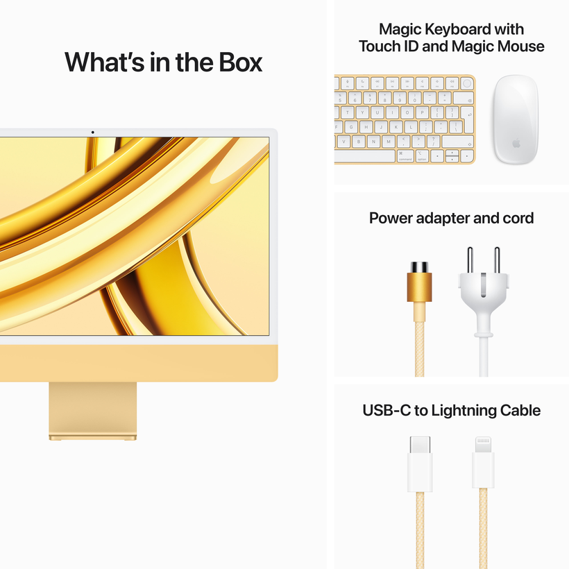 Apple iMac M3 10-Core 16/256GB gelb
