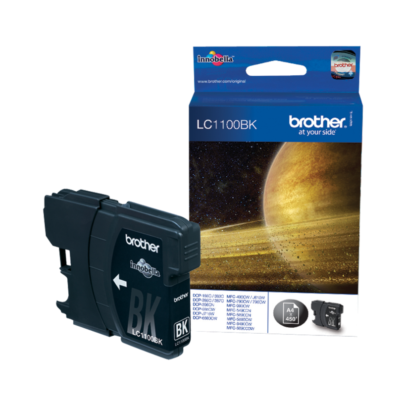 Tinteiro Brother LC-1100BK preto