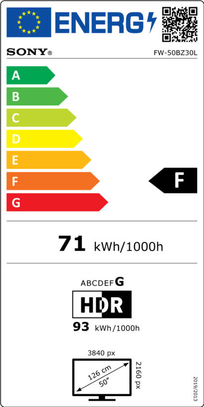 Sony Bravia FW-50BZ30L Display