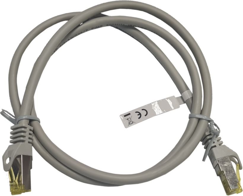 Patch Cable RJ45 S/FTP Cat6a 1m Grey