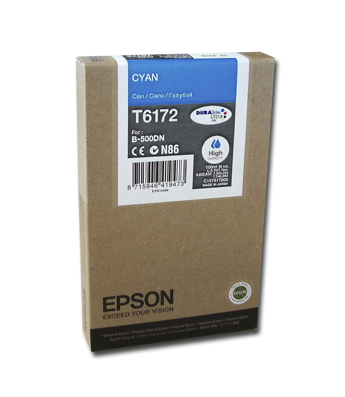 Inkoust Epson T6172, azurový
