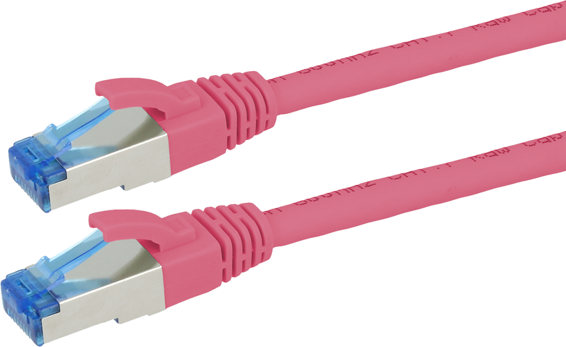 Patch Cable RJ45 S/FTP Cat6a 10m Magenta