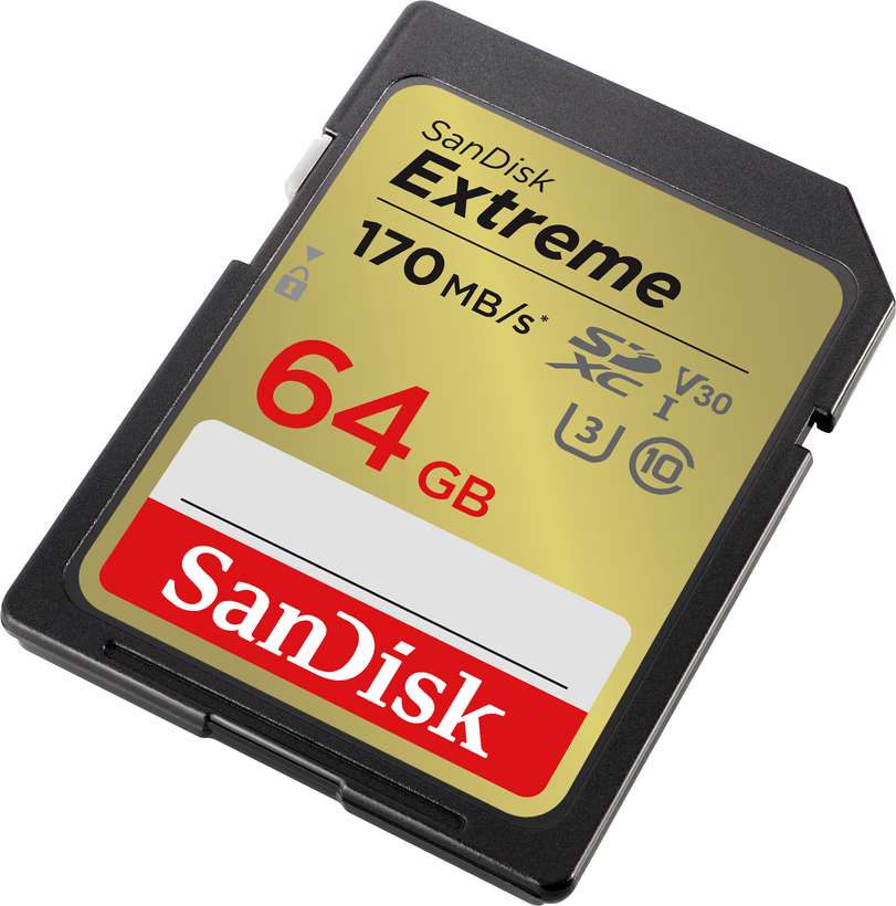 SanDisk Extreme SDXC kártya 64 GB