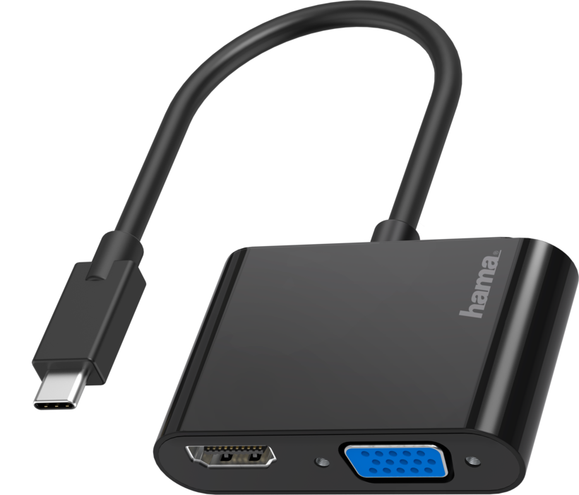 Adapt. USB tipo C m - HDMI/VGA f