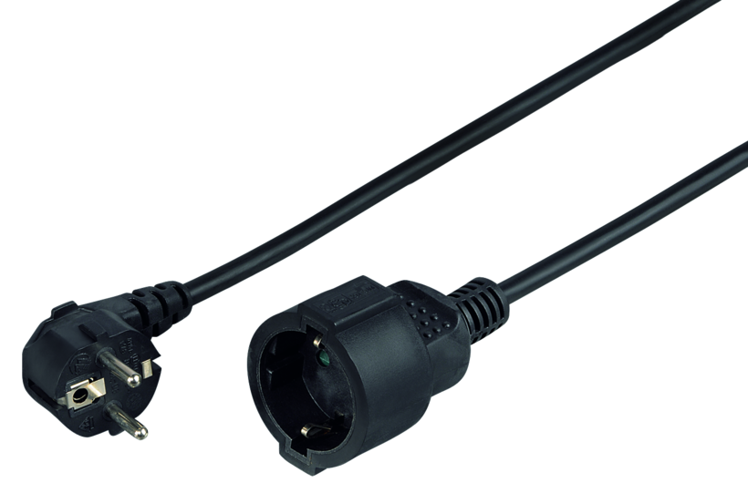 Power Cable, Ma - Fe, 10 m, Black