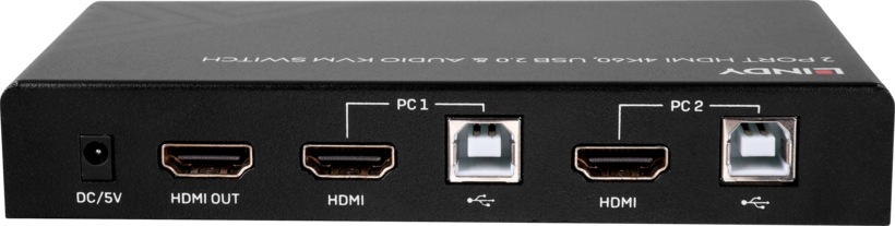 Switch KVM LINDY 2 ports HDMI
