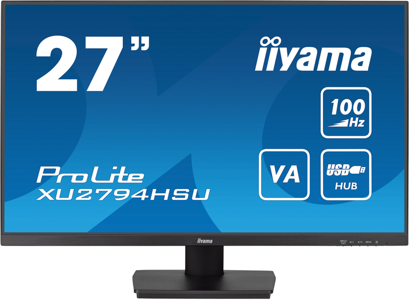 Iiyama prolite xu2794hsu-b6 | 68,5cm (27") | 1920x1080 fhd | 100hz | 0,1ms | va lcd | dp/hdmi/usb | freesync | odličen vsestranski računalniški monitor | komponentko