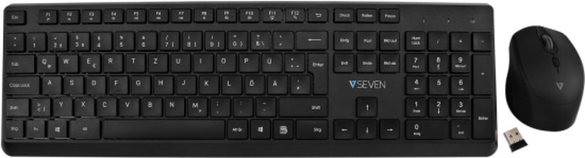 V7 CKW350 2,4 GHz Tastatur und Maus Set