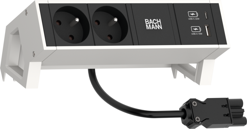 Power Strip 2-way + USB