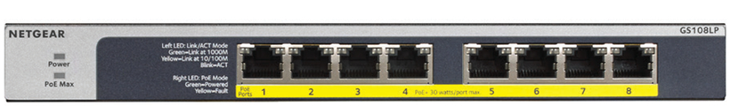 Switch PoE NETGEAR GS108LP