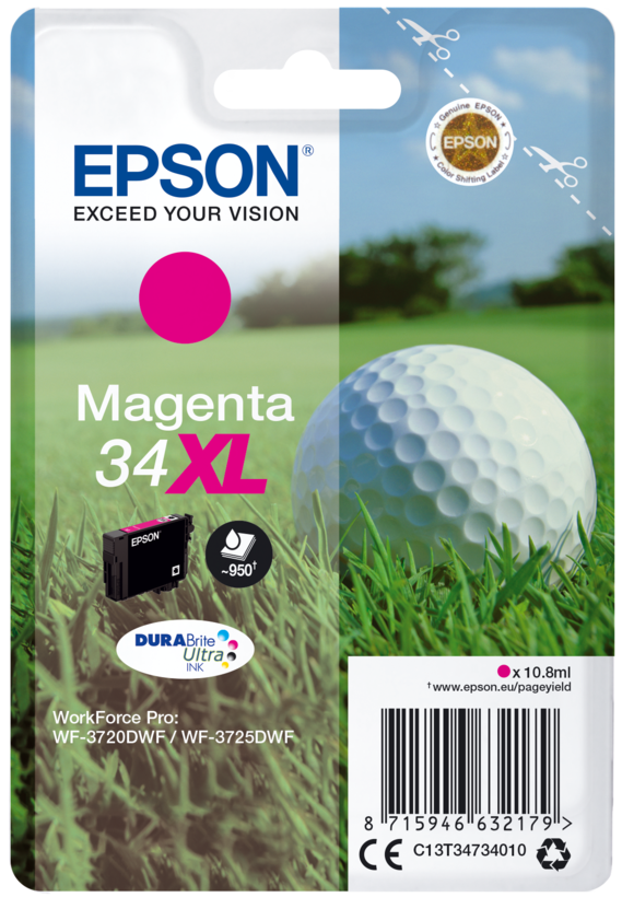 Inkoust Epson 34XL, purpurový