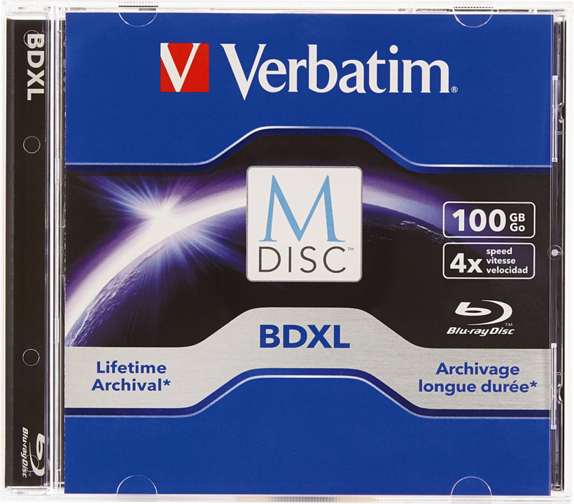 Verbatim M-Disc BD-R Blu-Ray 100GB 5 Pac