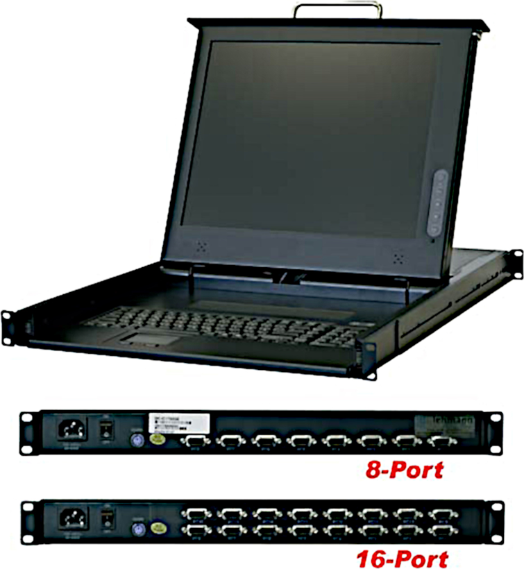 RackMaster TFT Console DB15 KVM 16-port