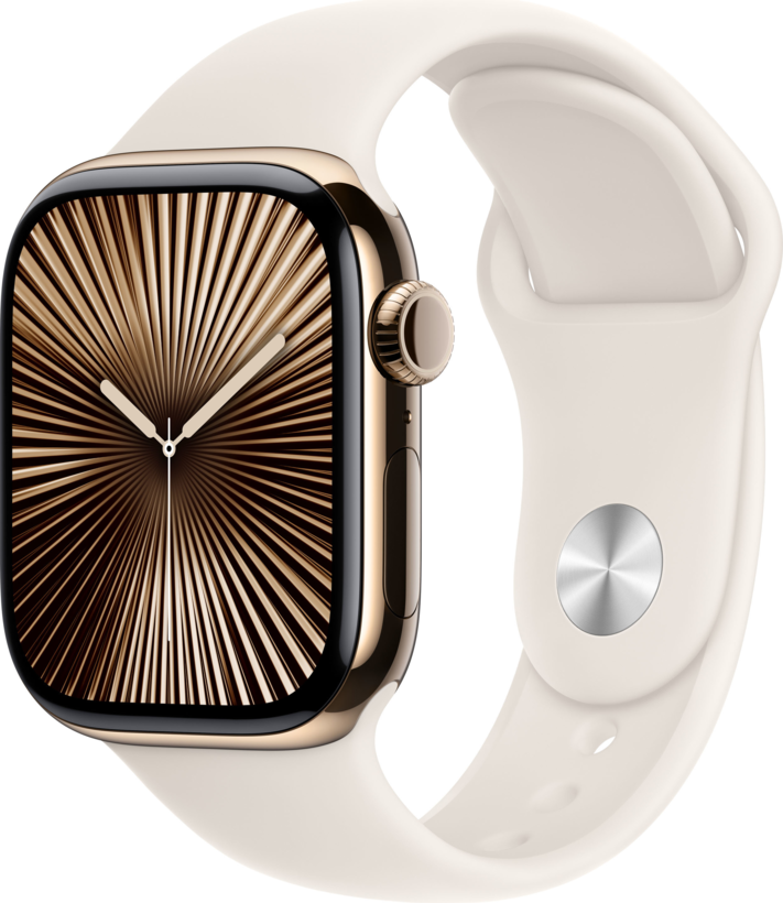 Apple Watch S10 LTE 42mm Titanium Gold