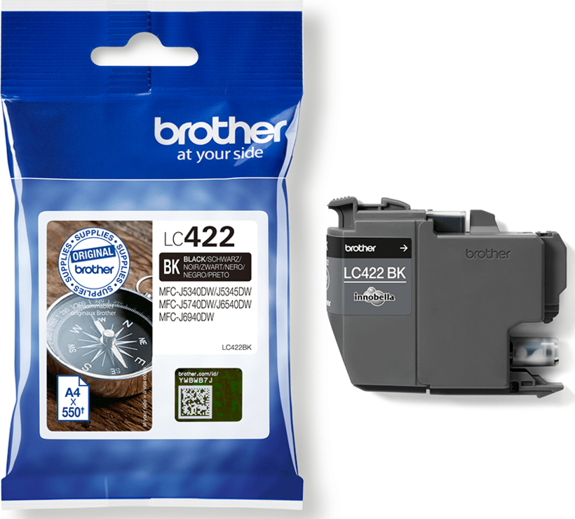 Brother LC-422BK Tinte schwarz